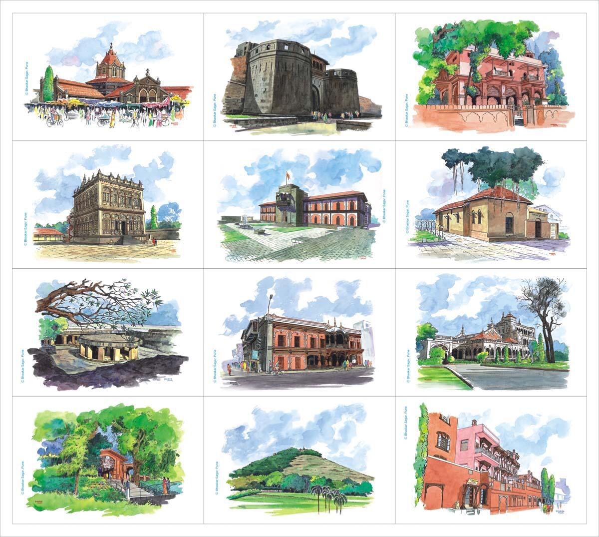 Pune Tourist Place Post Card